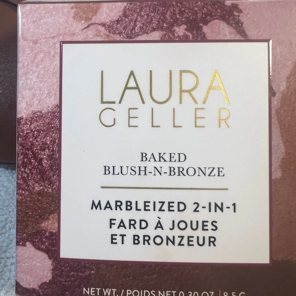 Laura Geller Earthy Bronze Baked Blush-N-Bronze — Pink & Bronze Marbleized Duo